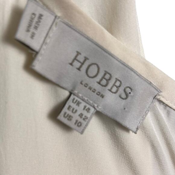 Hobbs London dress size 10 tweed professional corporate work secretary cream - Picture 12 of 13